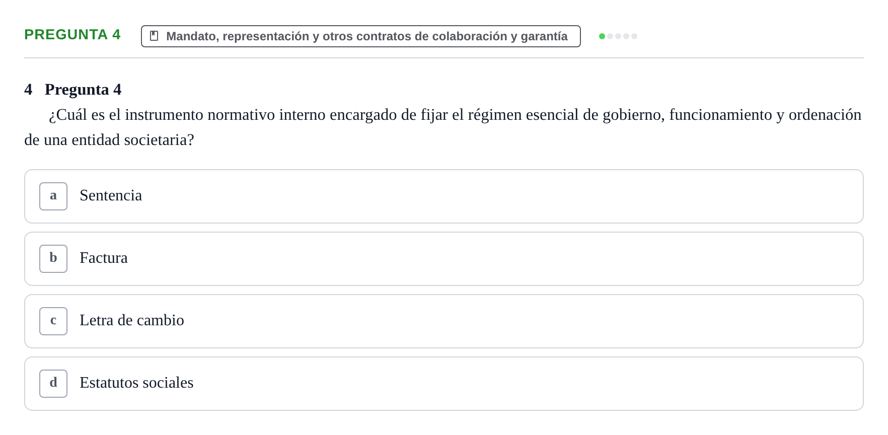 Enunciado: Pregunta 4