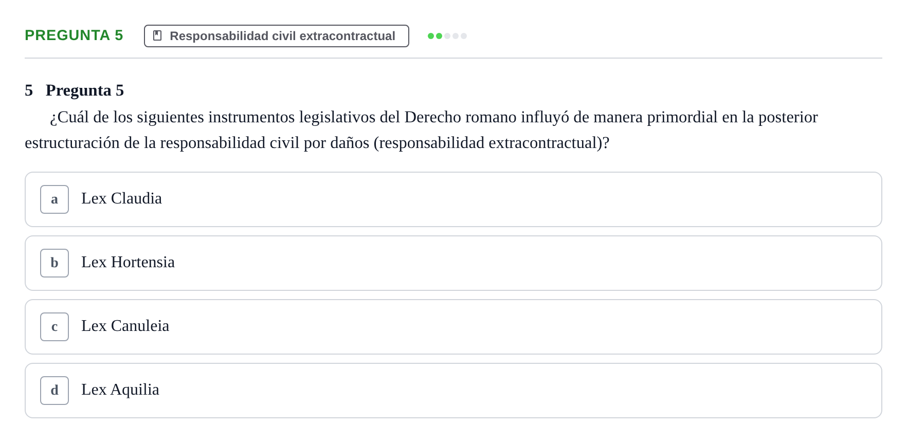Enunciado: Pregunta 5