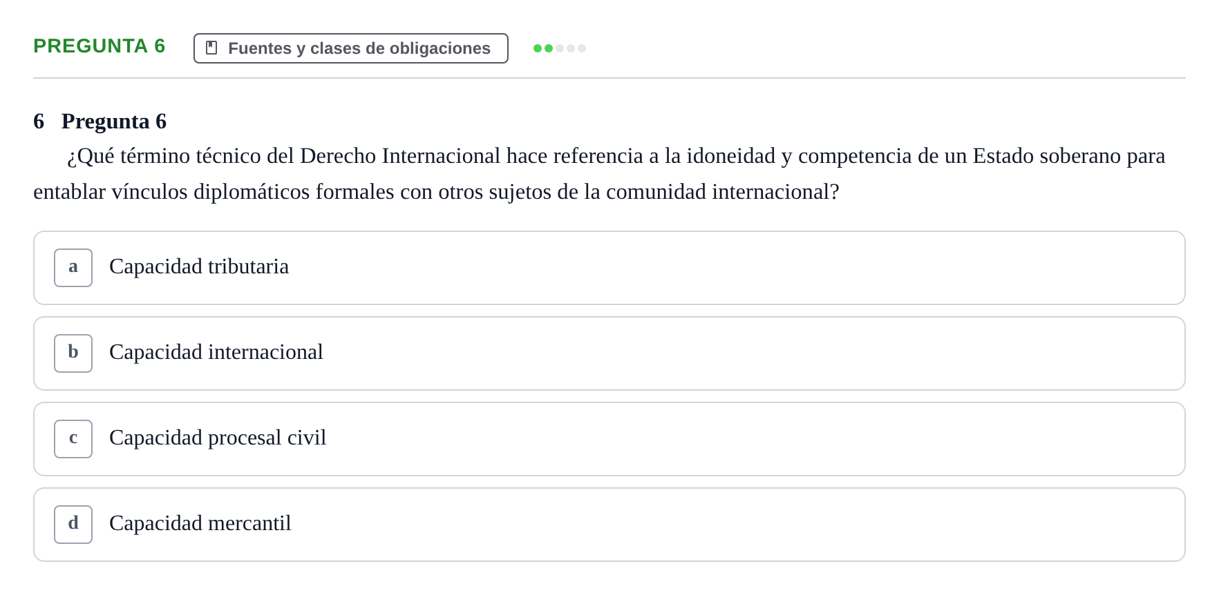Enunciado: Pregunta 6