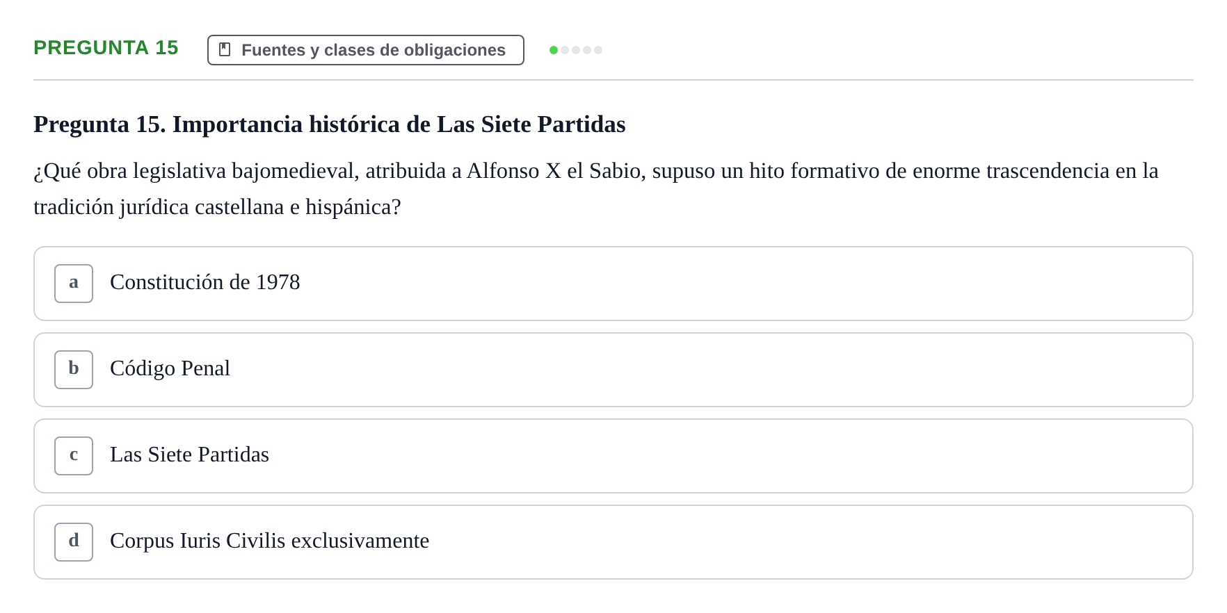 Enunciado: Pregunta 15