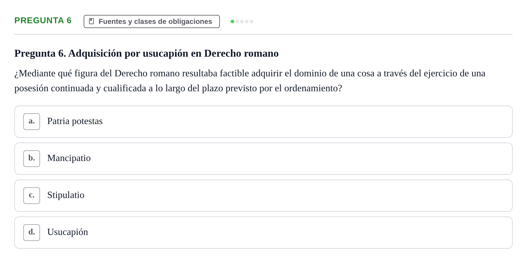 Enunciado: Pregunta 6