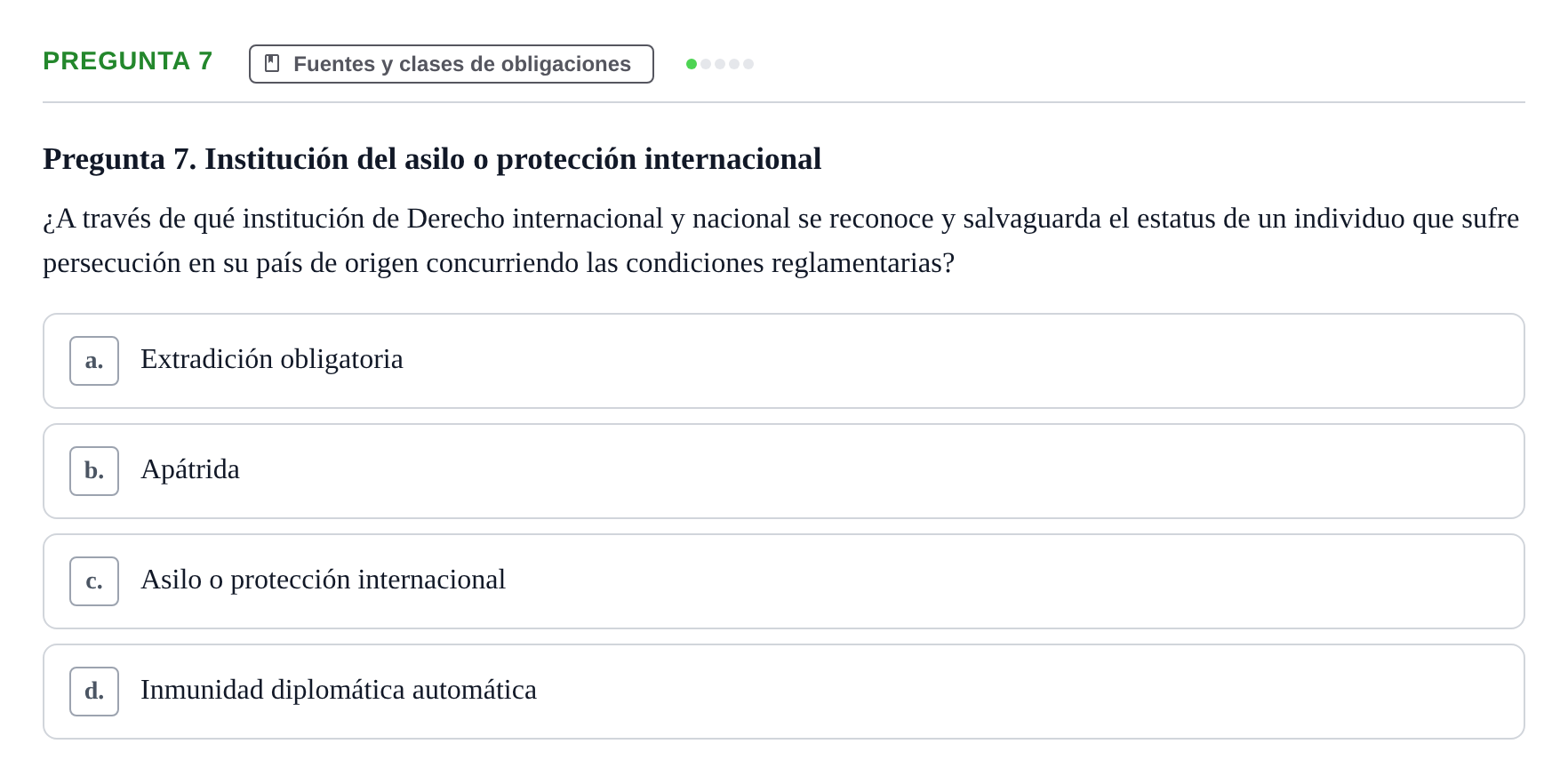 Enunciado: Pregunta 7