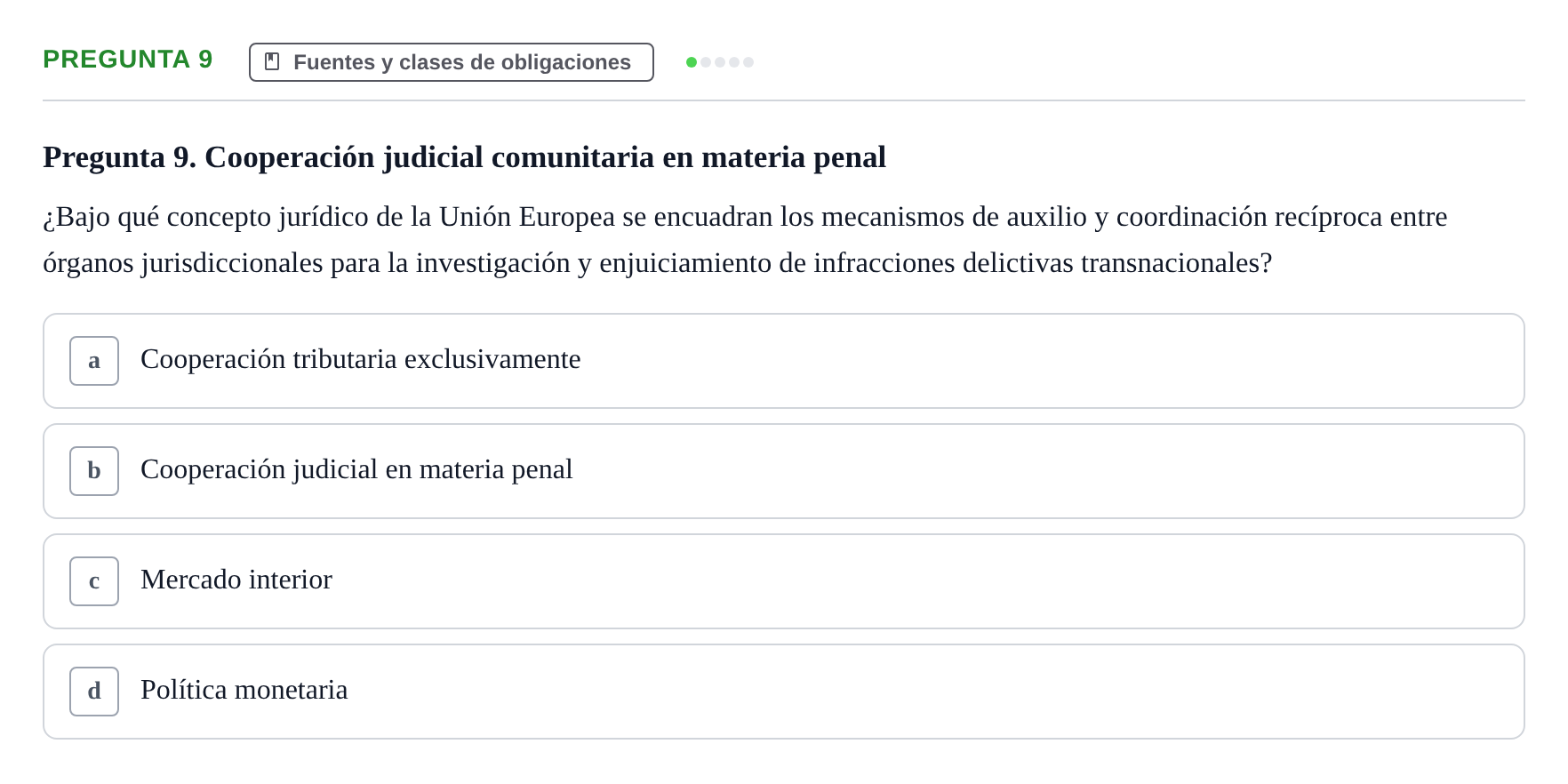 Enunciado: Pregunta 9
