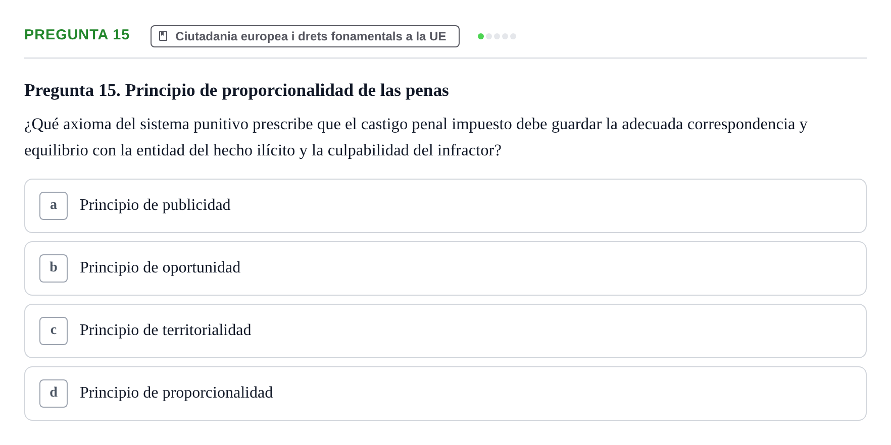 Enunciado: Pregunta 15