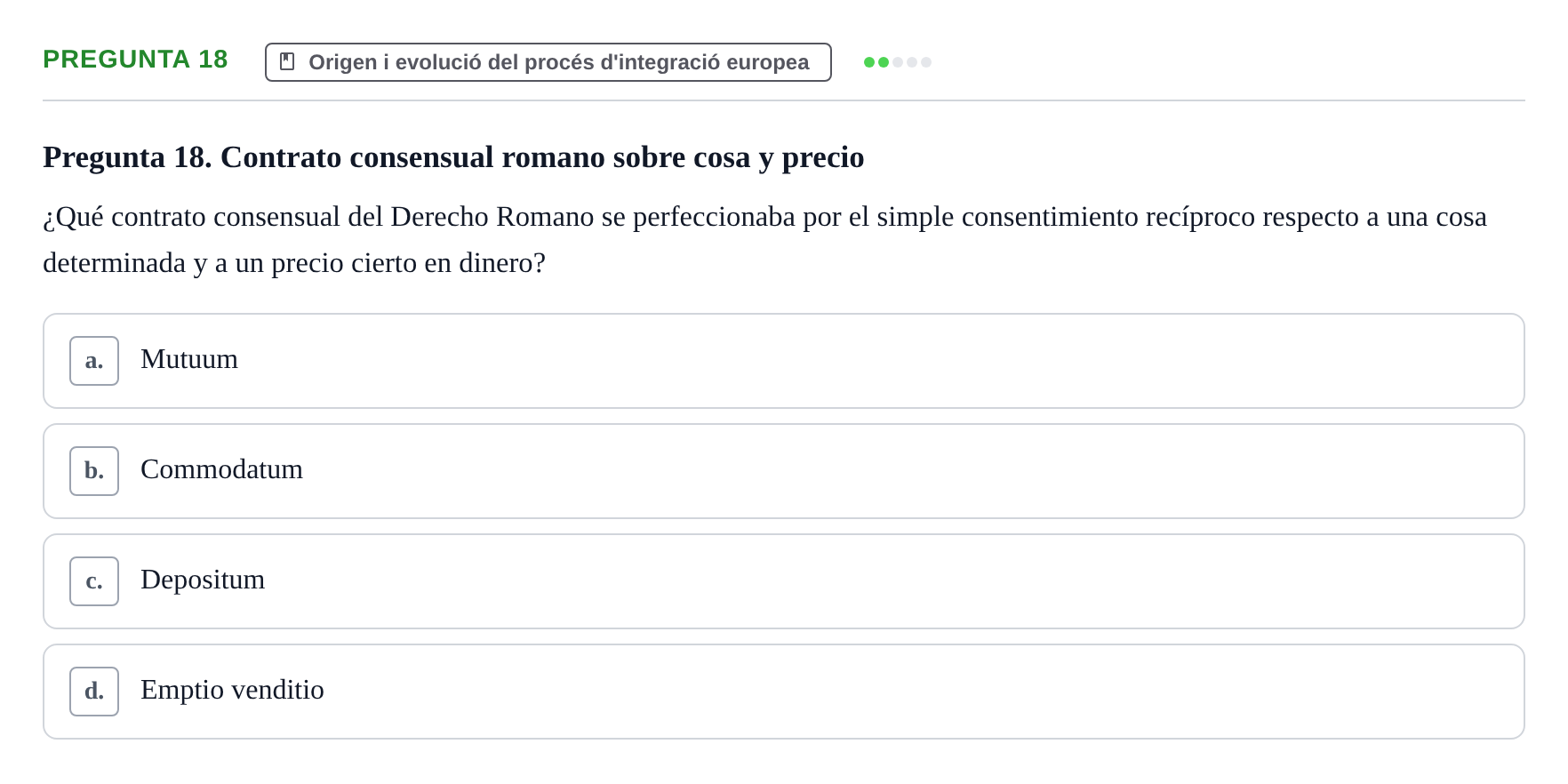 Enunciado: Pregunta 18
