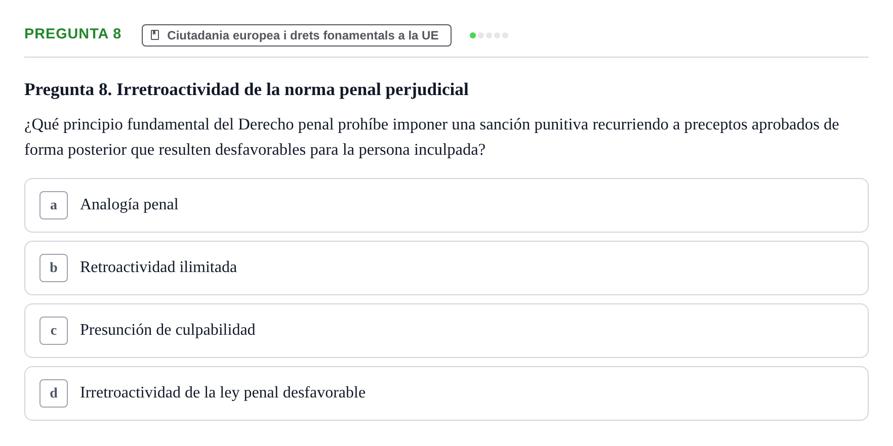 Enunciado: Pregunta 8
