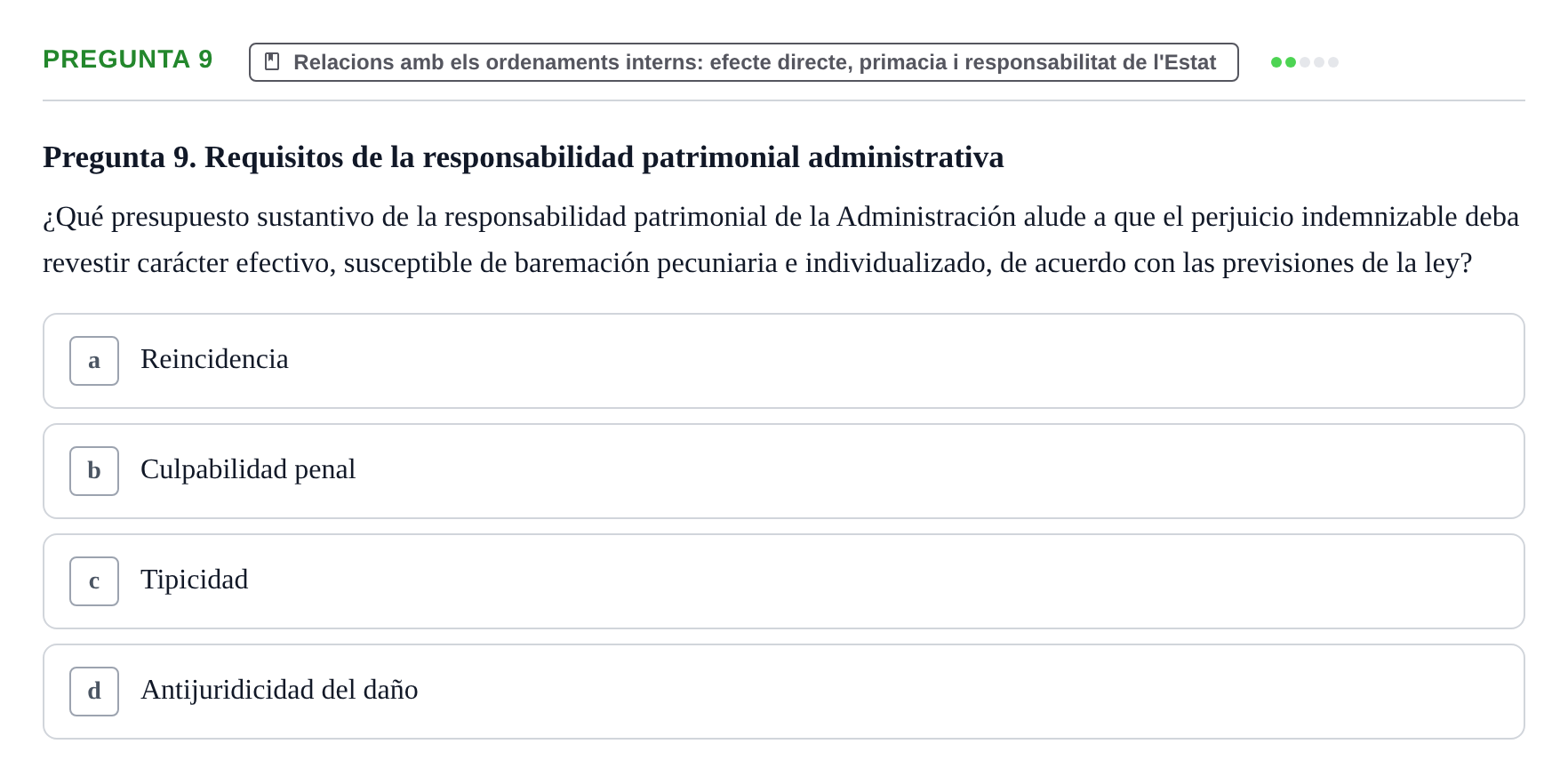 Enunciado: Pregunta 9