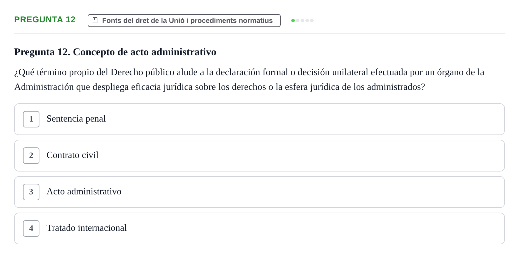 Enunciado: Pregunta 12