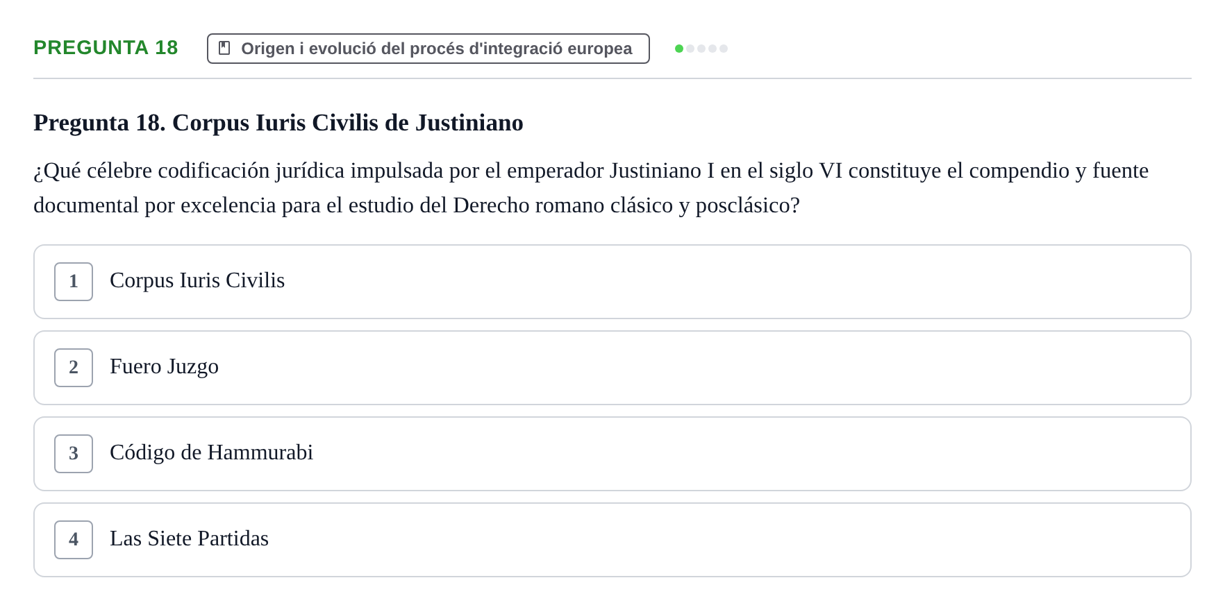 Enunciado: Pregunta 18