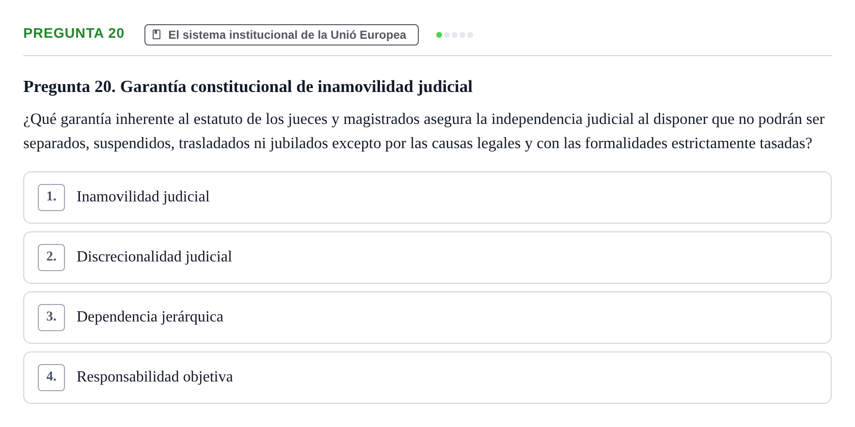 Enunciado: Pregunta 20