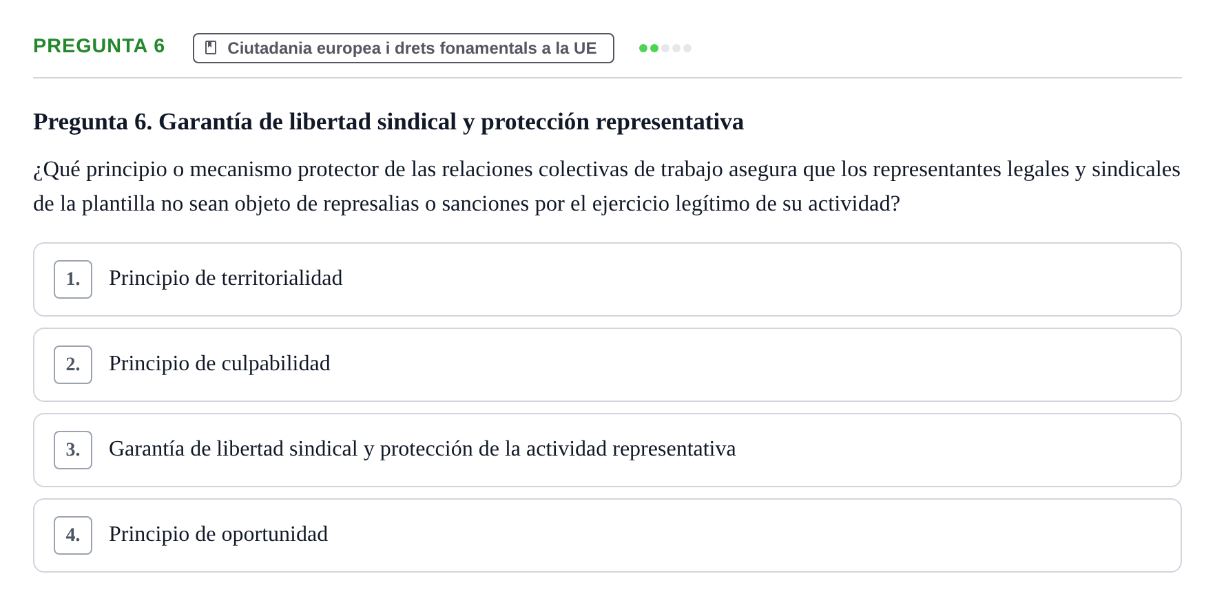 Enunciado: Pregunta 6