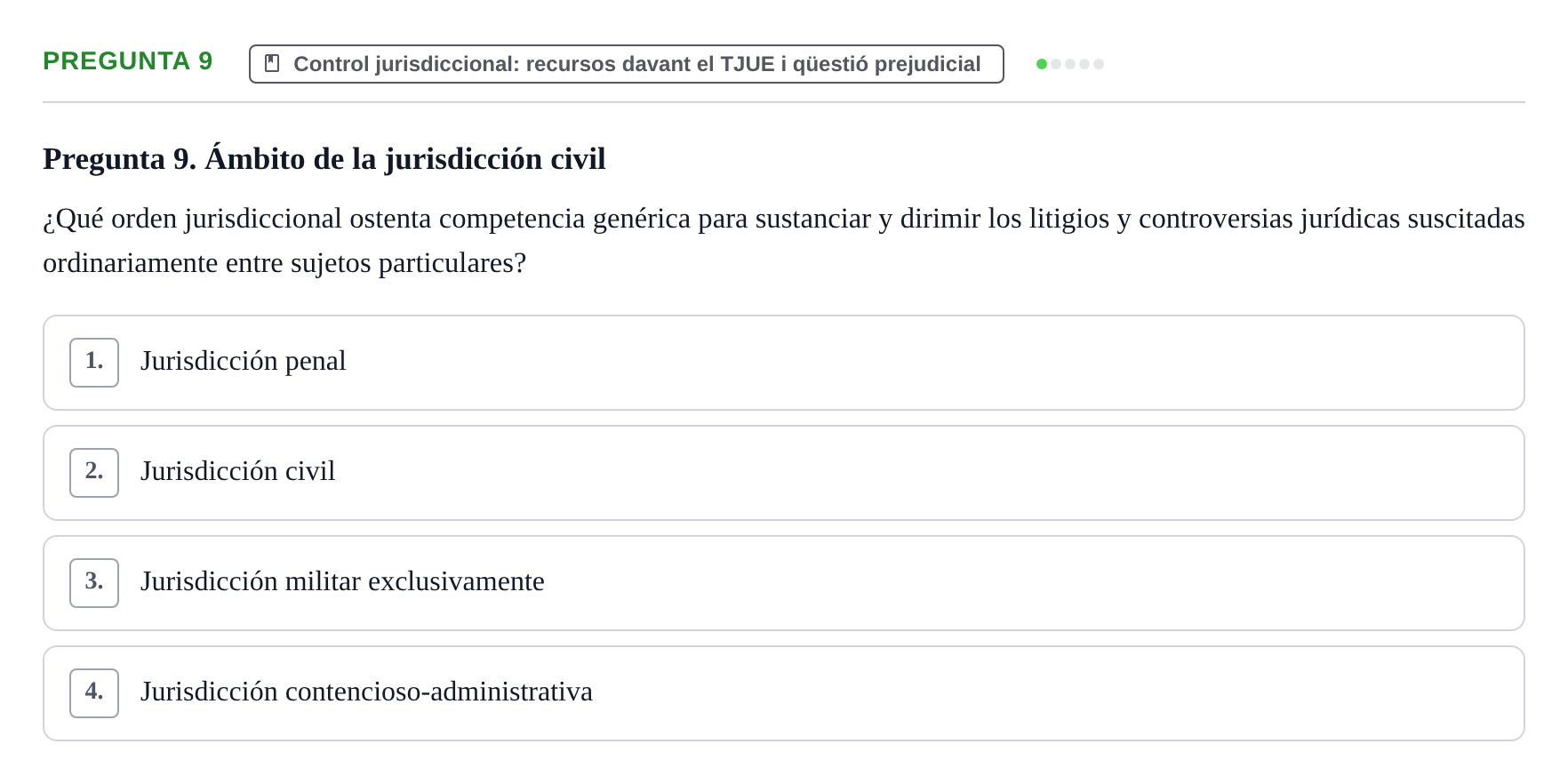 Enunciado: Pregunta 9