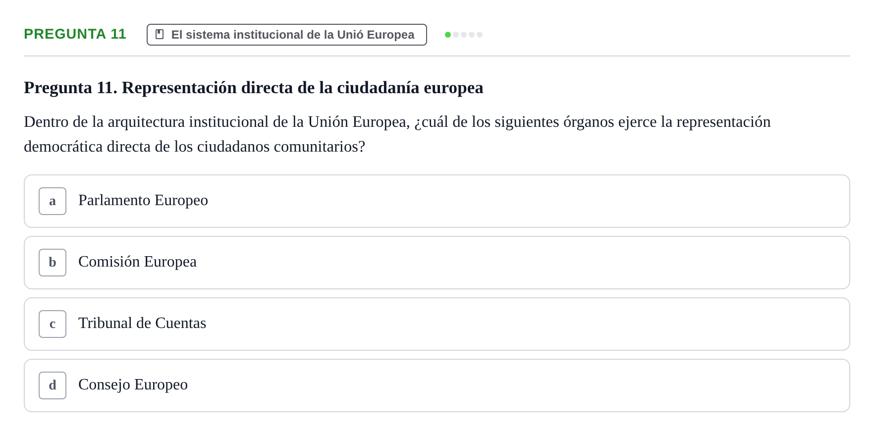 Enunciado: Pregunta 11