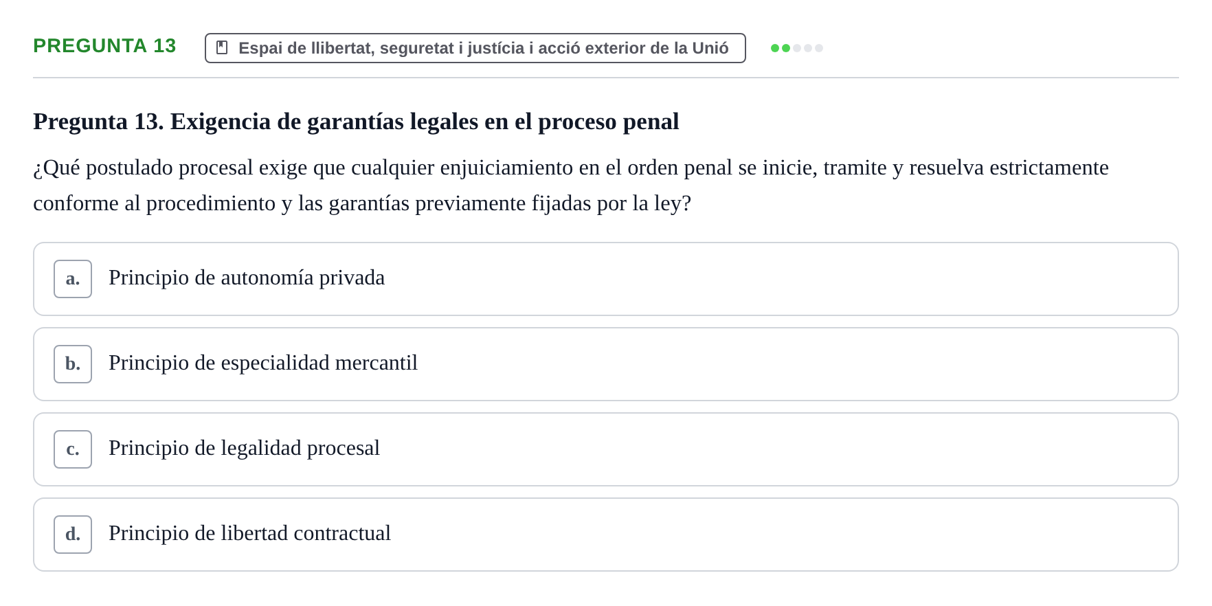 Enunciado: Pregunta 13