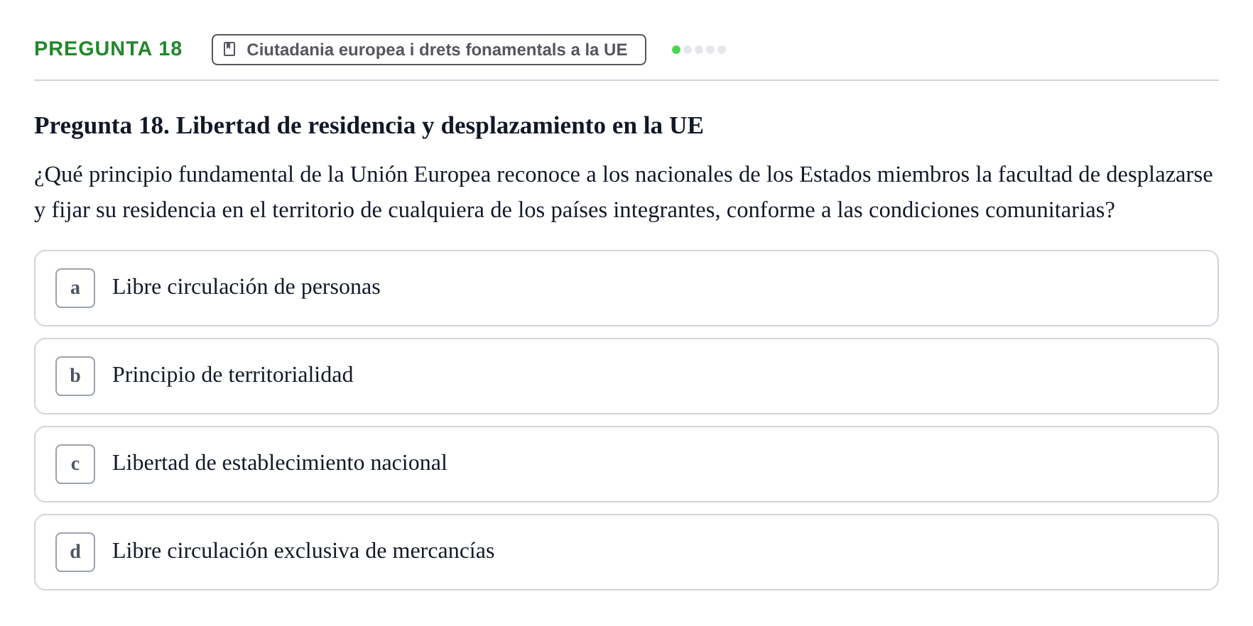 Enunciado: Pregunta 18