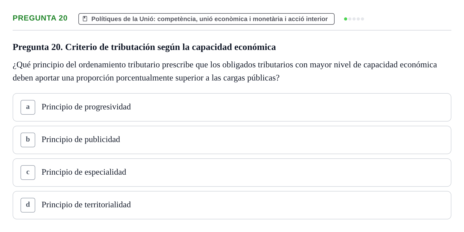 Enunciado: Pregunta 20