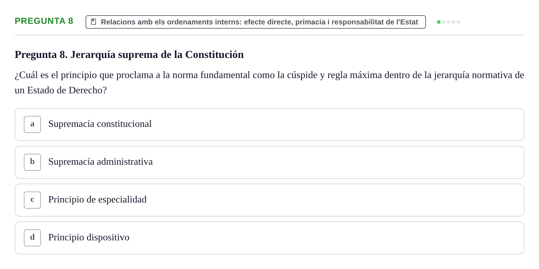 Enunciado: Pregunta 8