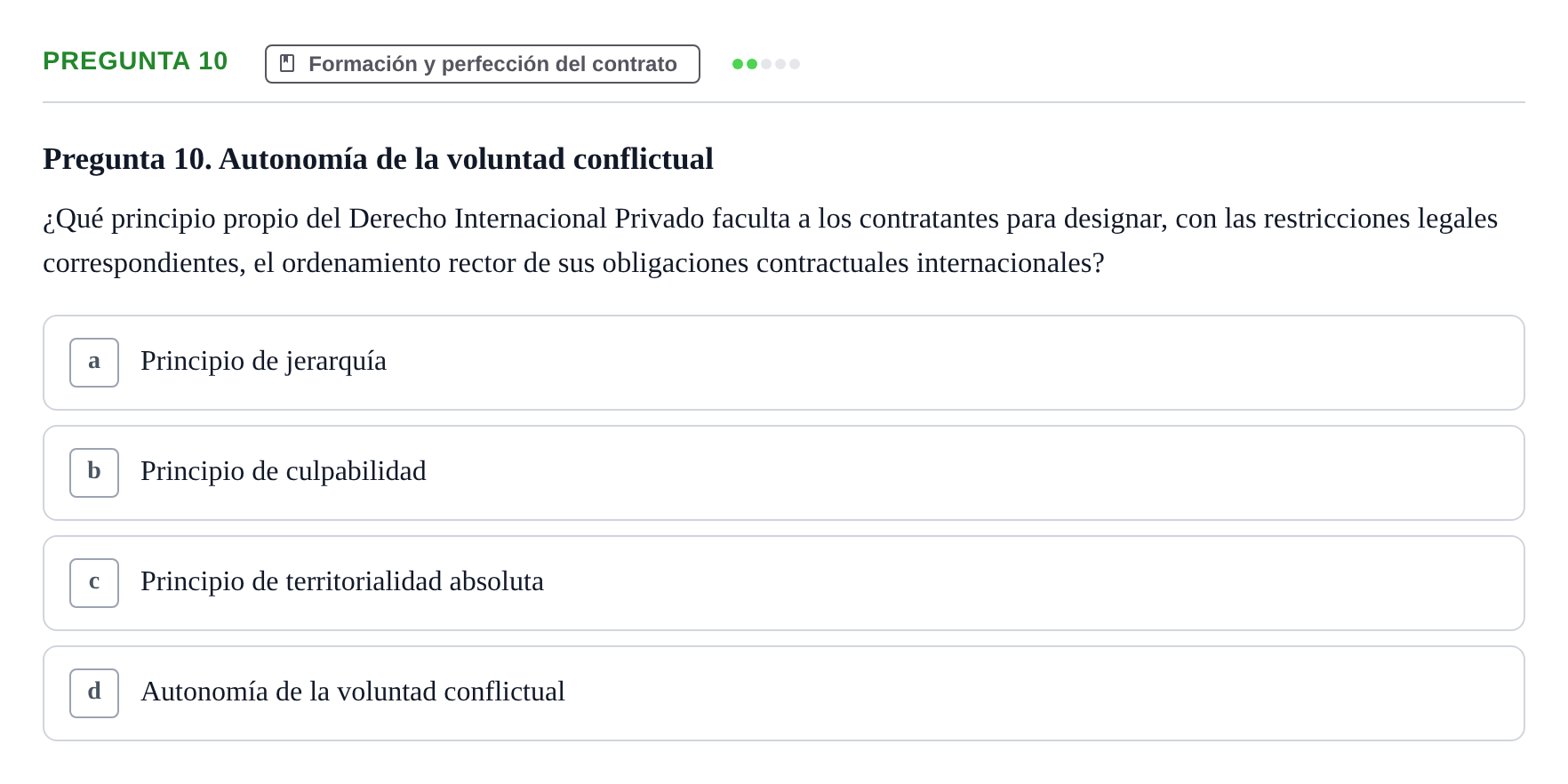 Enunciado: Pregunta 10