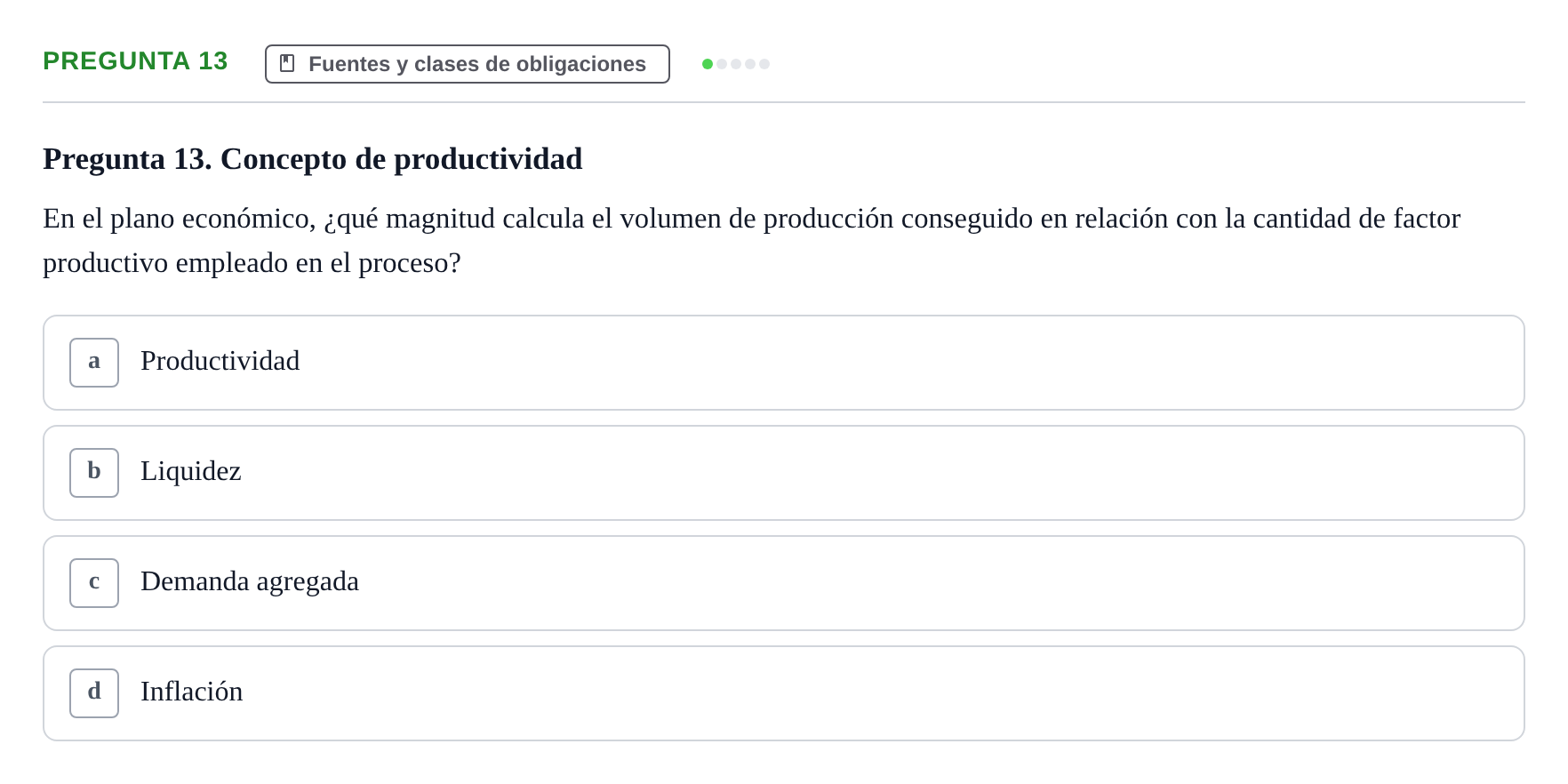 Enunciado: Pregunta 13