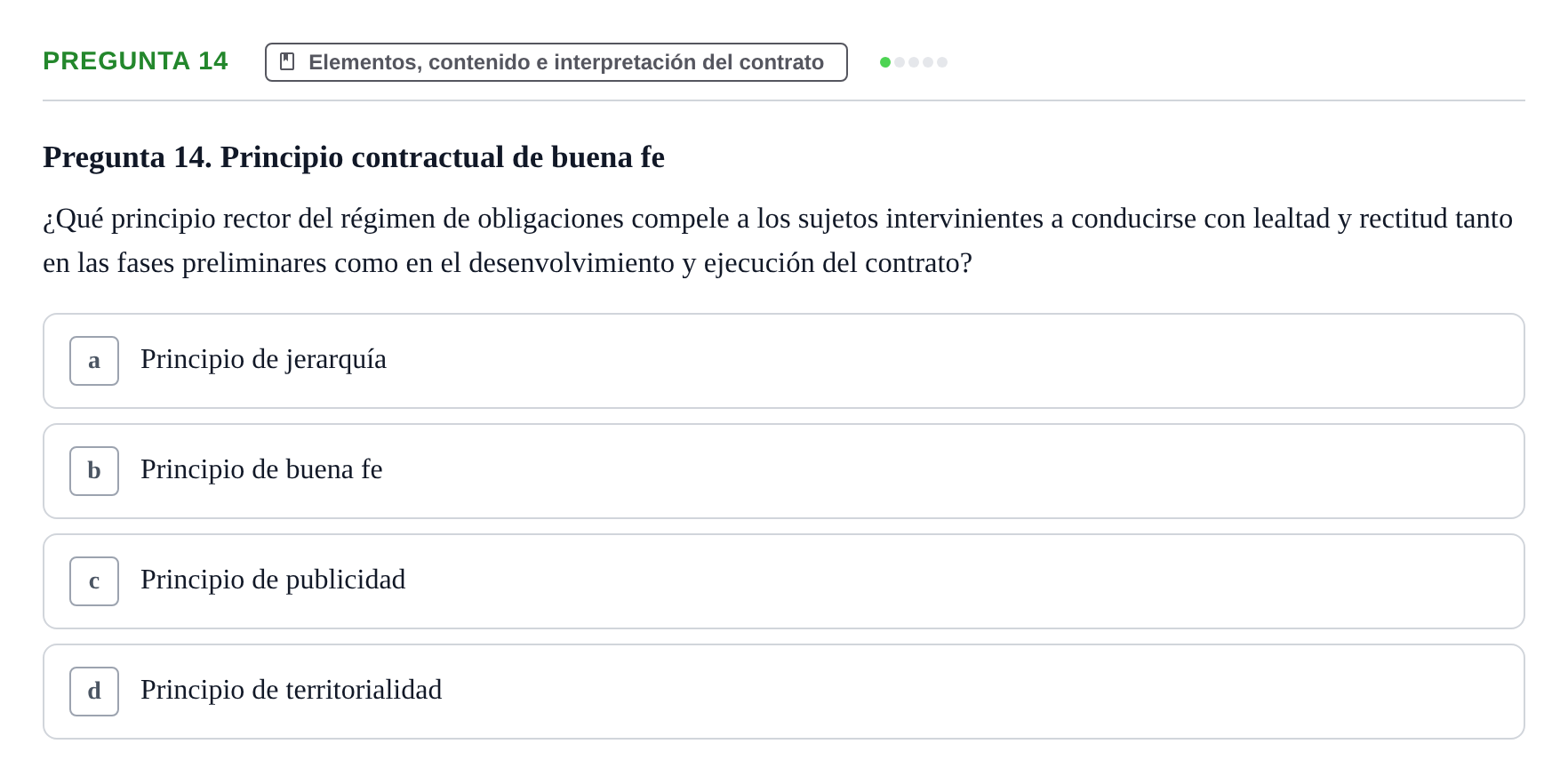 Enunciado: Pregunta 14