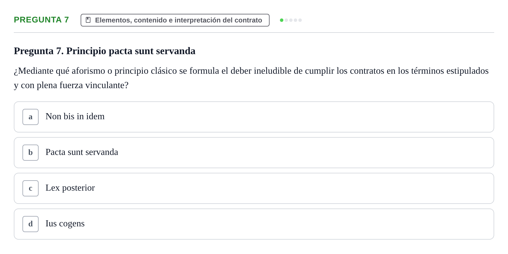 Enunciado: Pregunta 7
