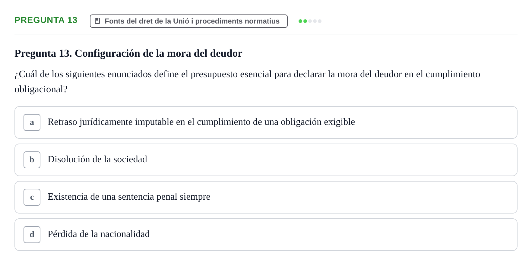 Enunciado: Pregunta 13