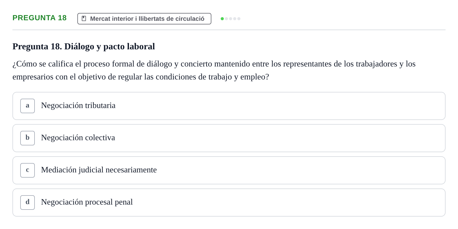 Enunciado: Pregunta 18