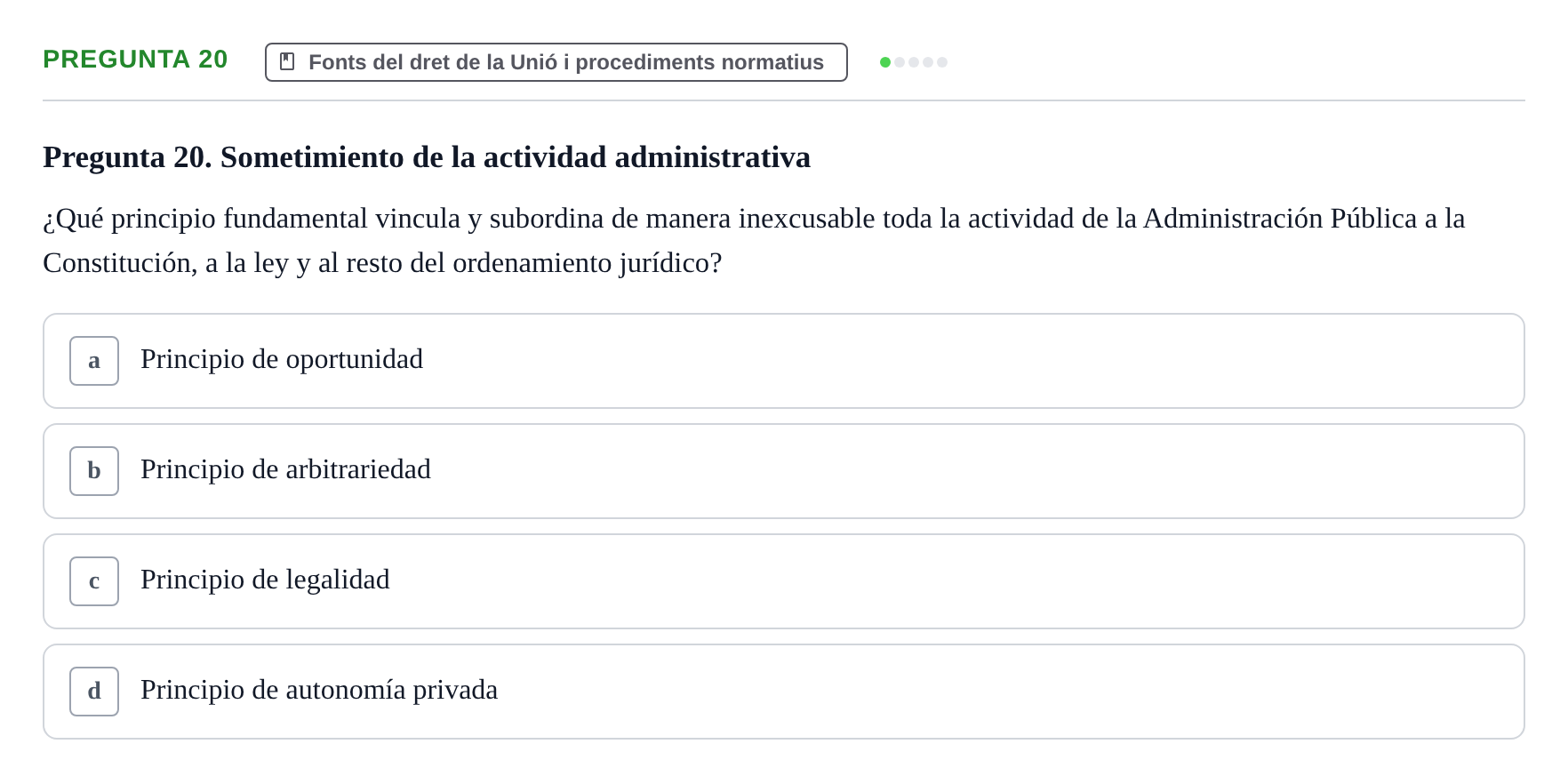 Enunciado: Pregunta 20