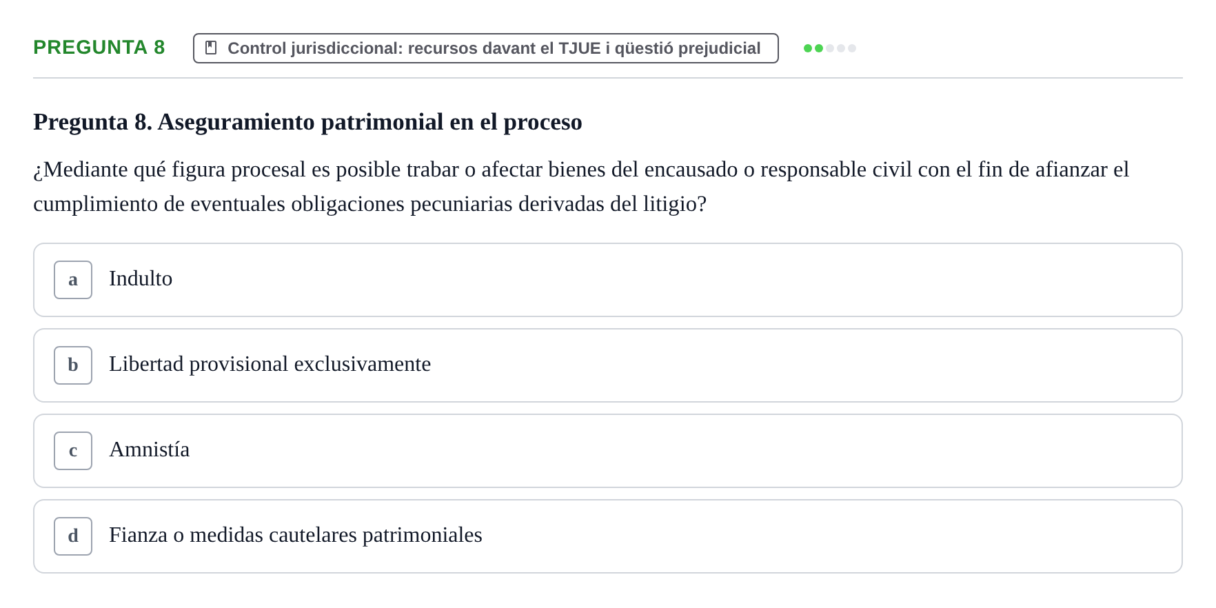 Enunciado: Pregunta 8