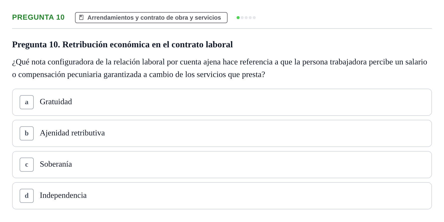 Enunciado: Pregunta 10