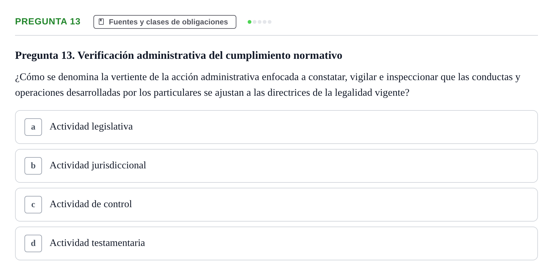 Enunciado: Pregunta 13