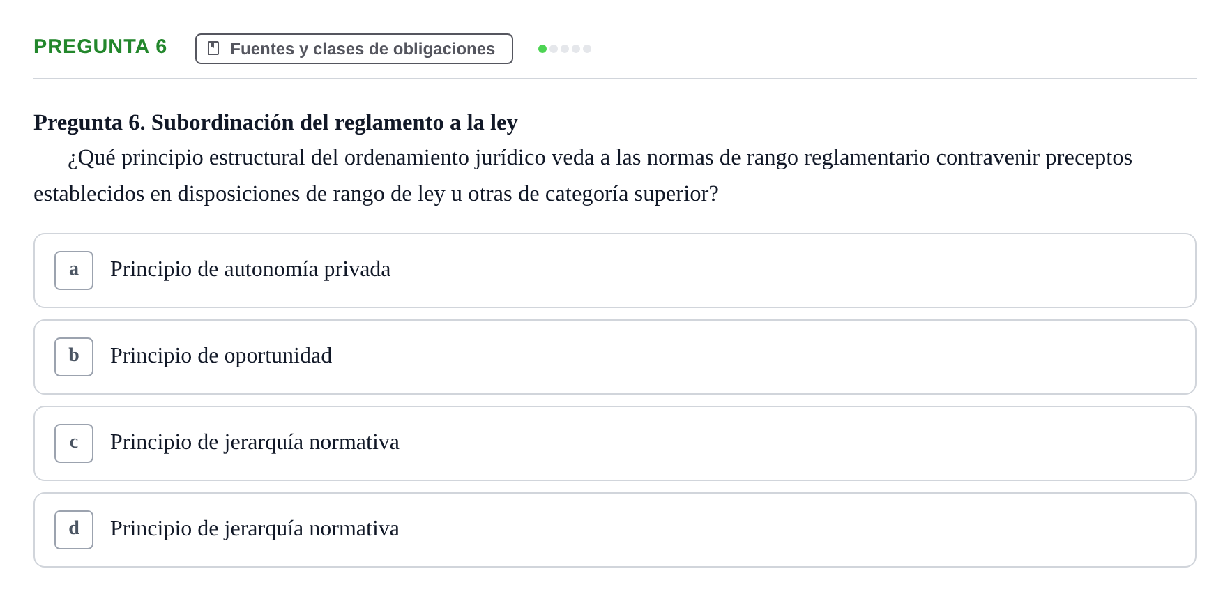 Enunciado: Pregunta 6