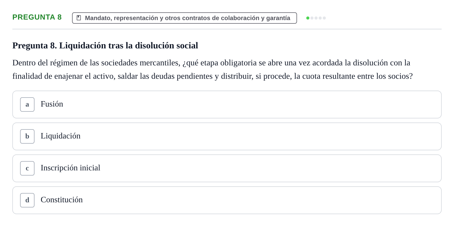 Enunciado: Pregunta 8
