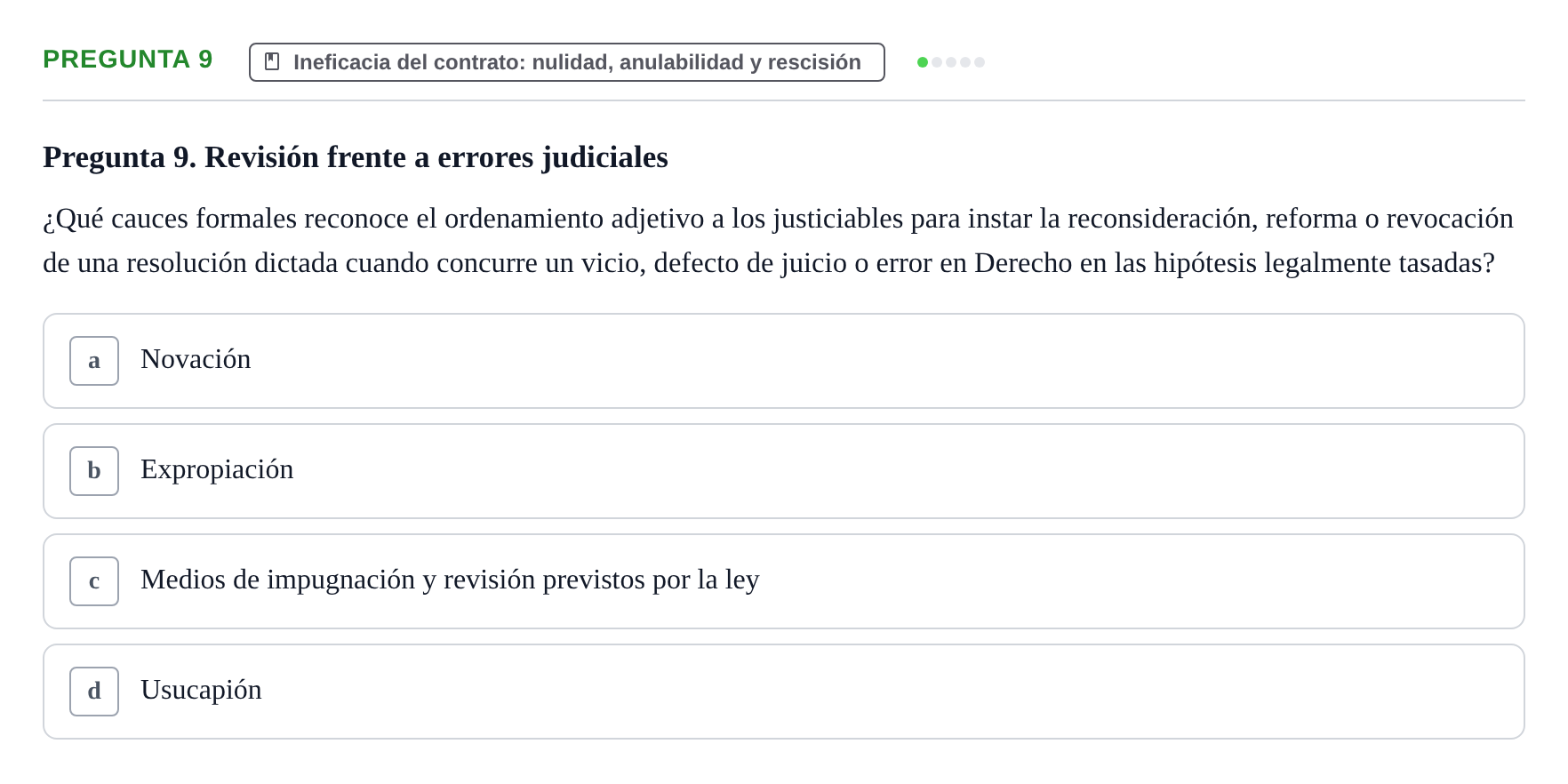 Enunciado: Pregunta 9