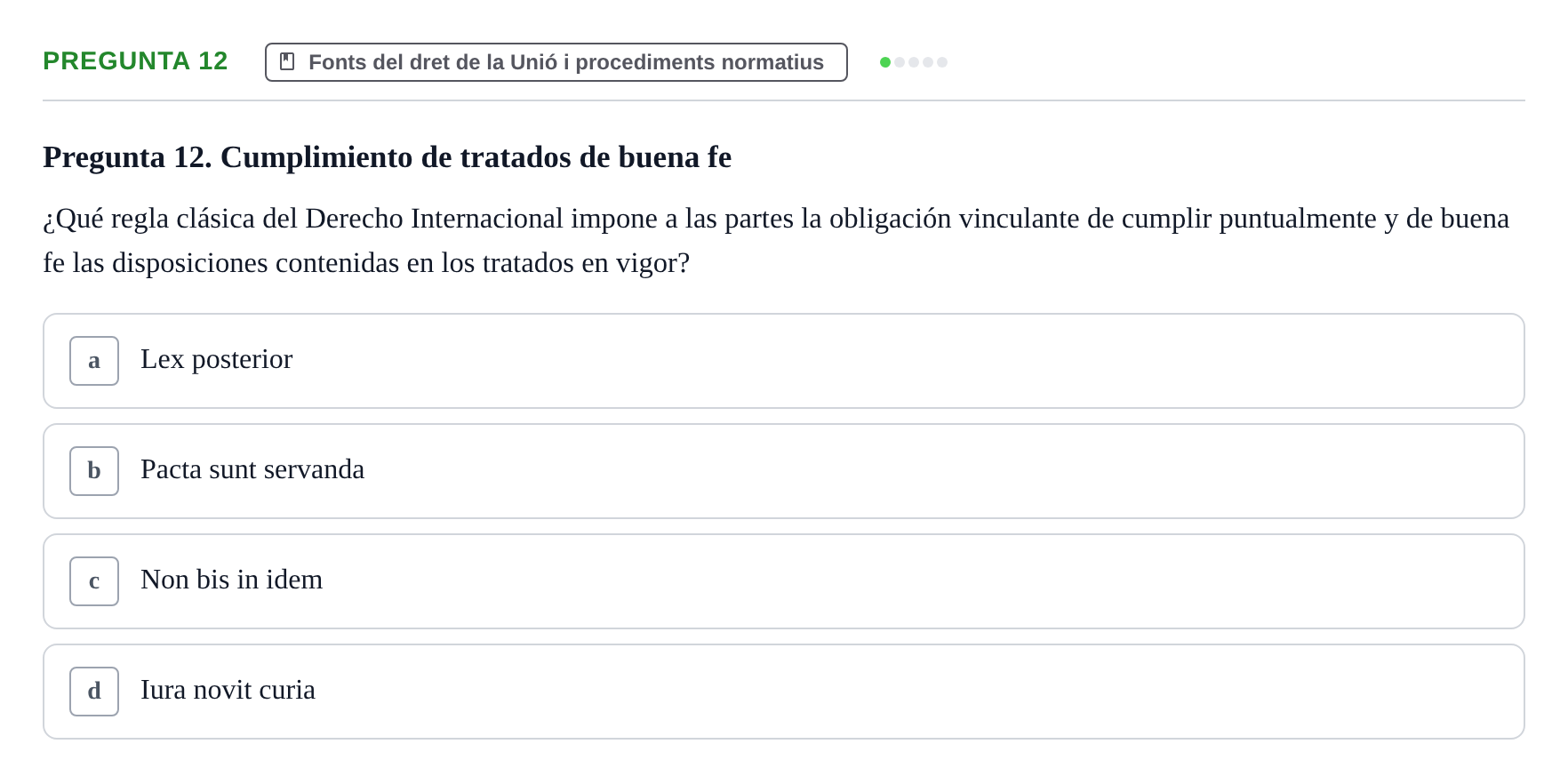 Enunciado: Pregunta 12