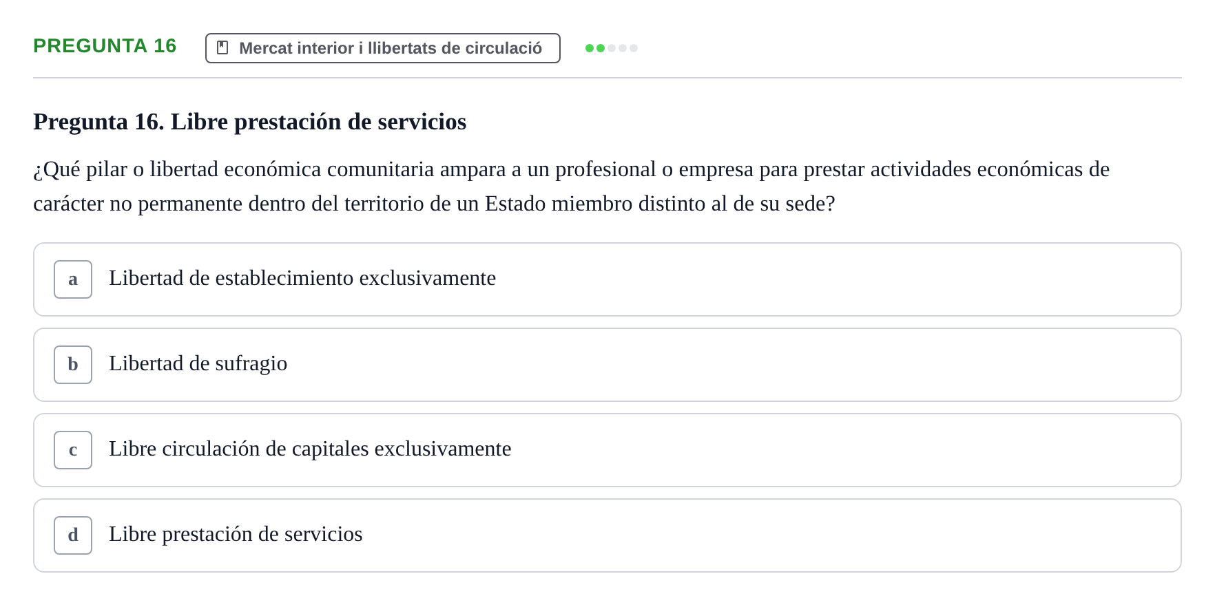 Enunciado: Pregunta 16