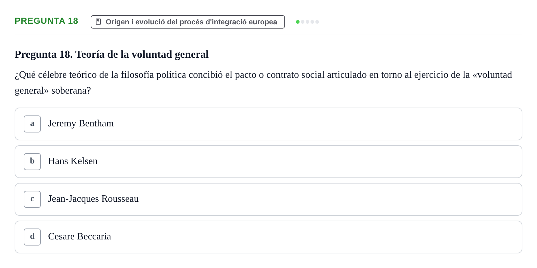 Enunciado: Pregunta 18