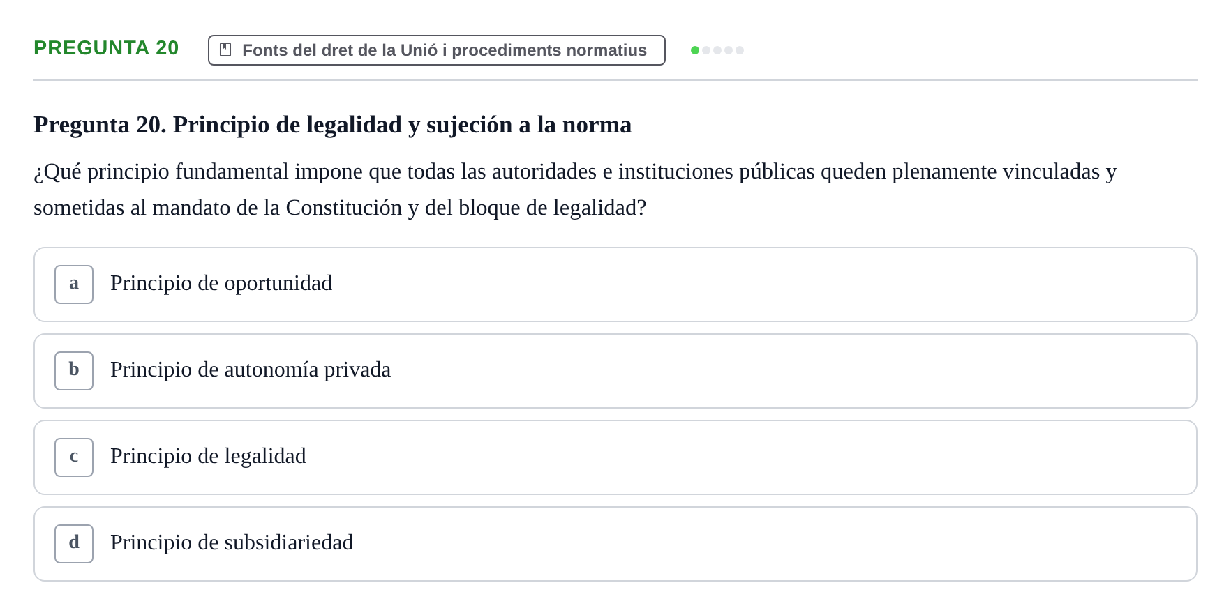Enunciado: Pregunta 20
