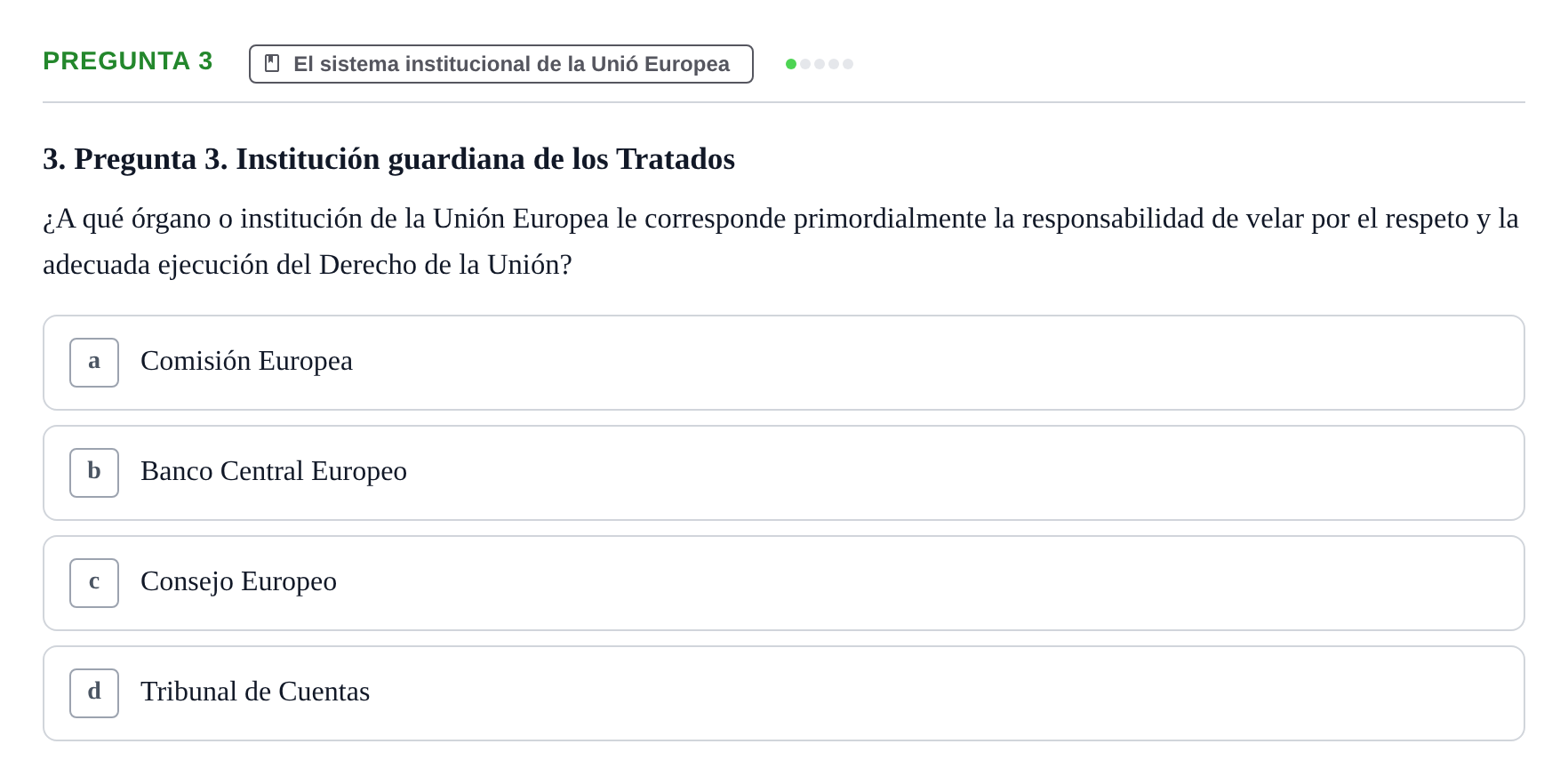 Enunciado: Pregunta 3