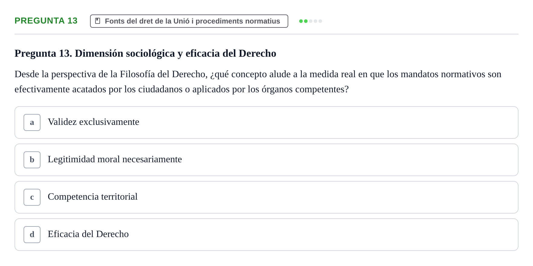 Enunciado: Pregunta 13