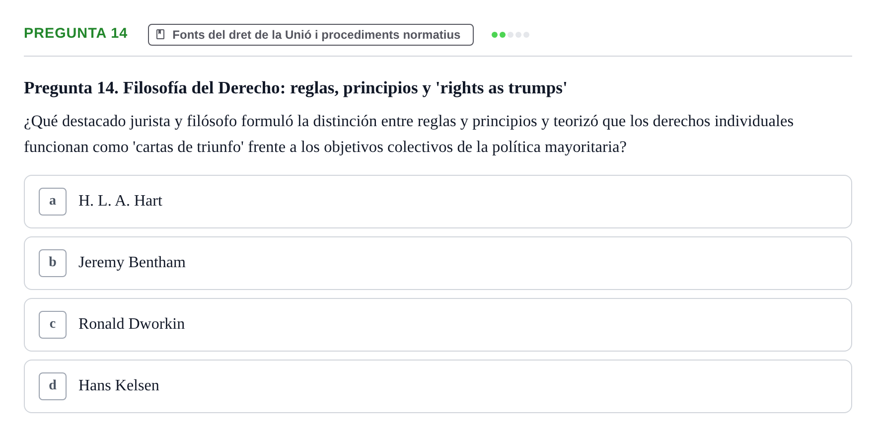 Enunciado: Pregunta 14