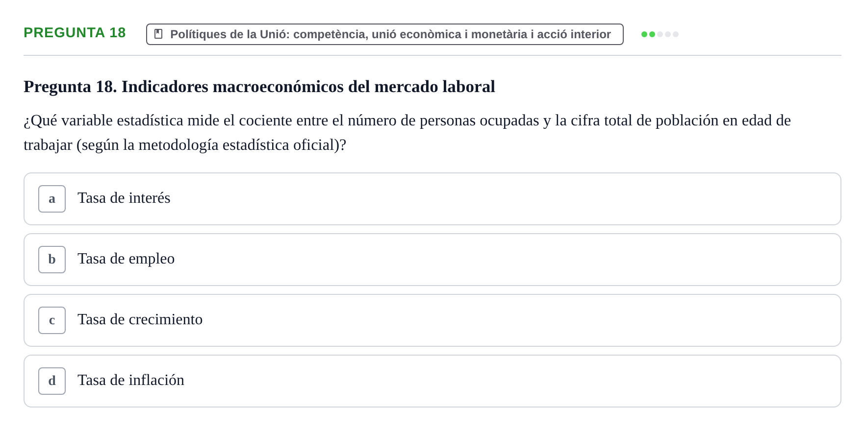 Enunciado: Pregunta 18