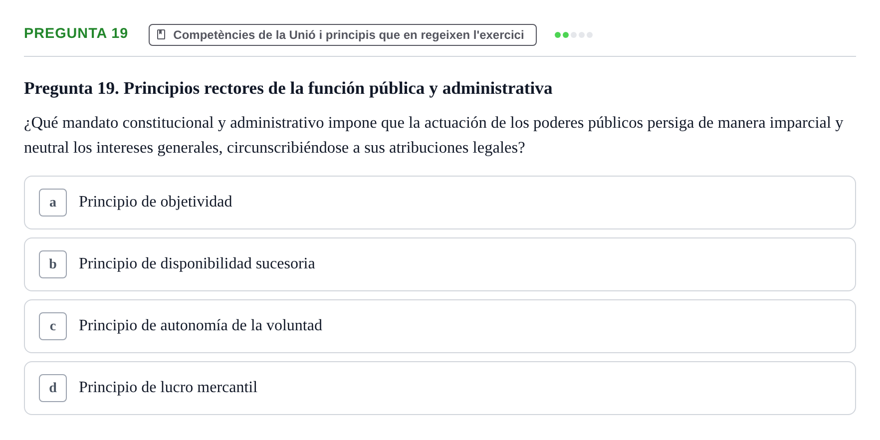 Enunciado: Pregunta 19