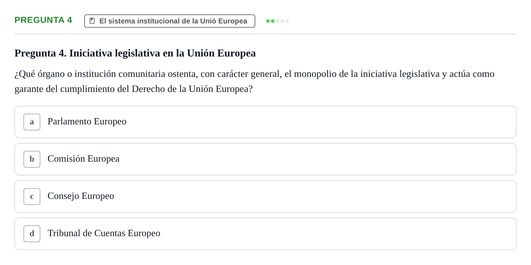 Enunciado: Pregunta 4