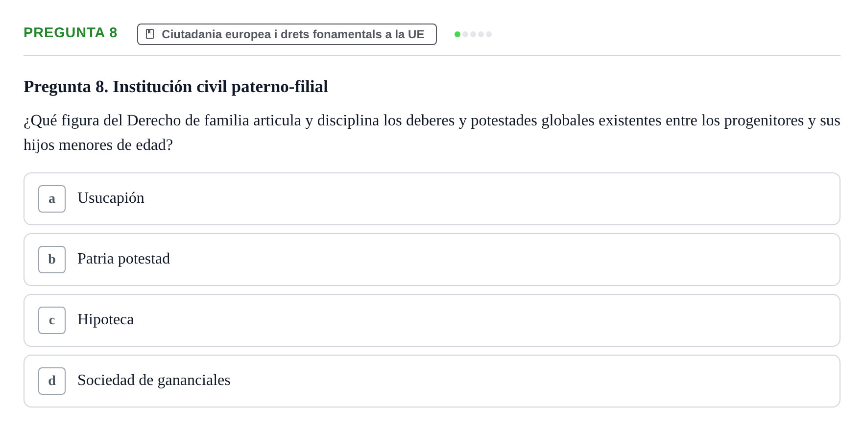 Enunciado: Pregunta 8