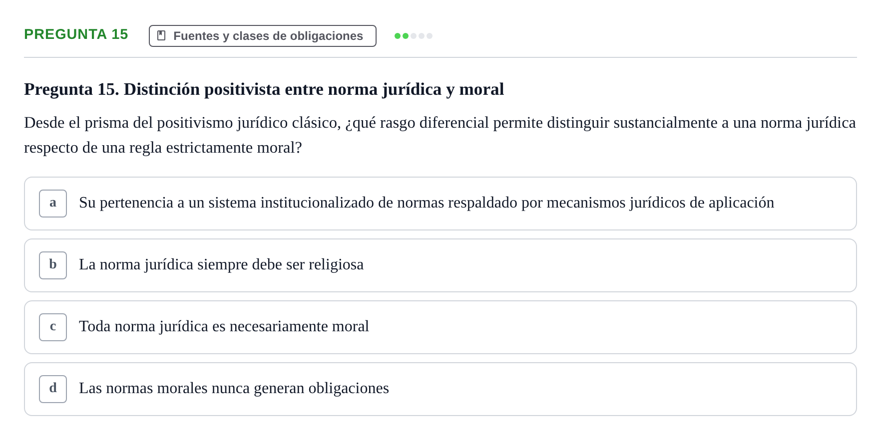 Enunciado: Pregunta 15