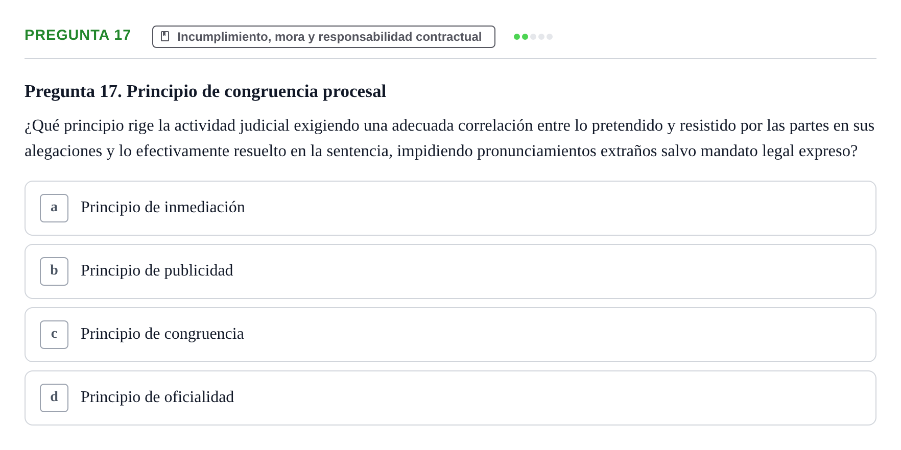 Enunciado: Pregunta 17