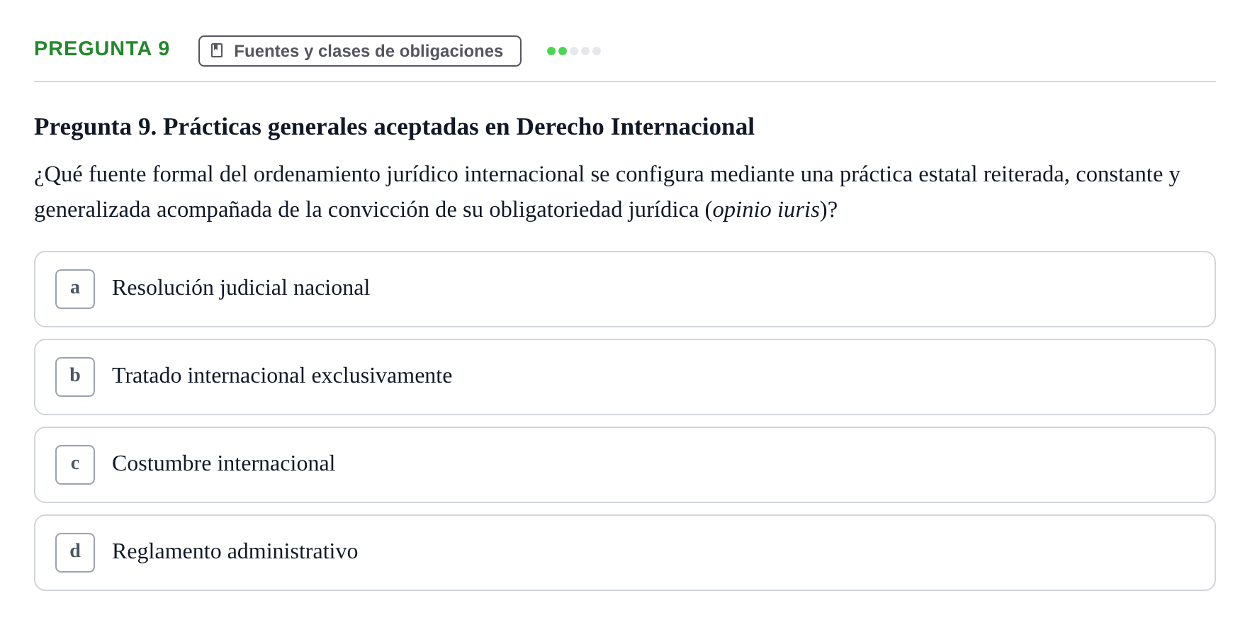 Enunciado: Pregunta 9