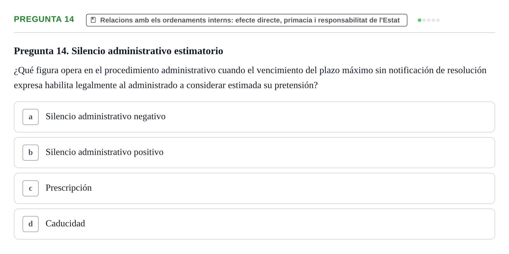 Enunciado: Pregunta 14