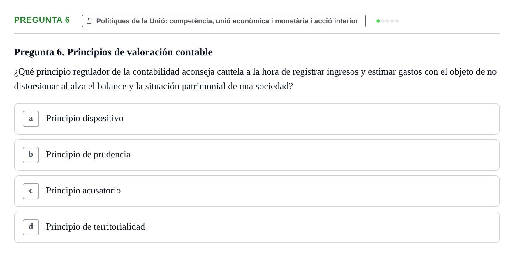 Enunciado: Pregunta 6